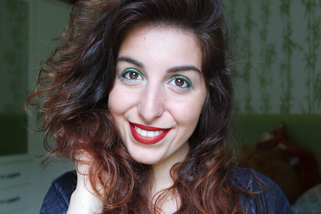 Monday Shadow Challenge argent emeraude maquillage