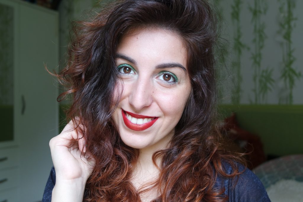 Monday Shadow Challenge argent emeraude maquillage