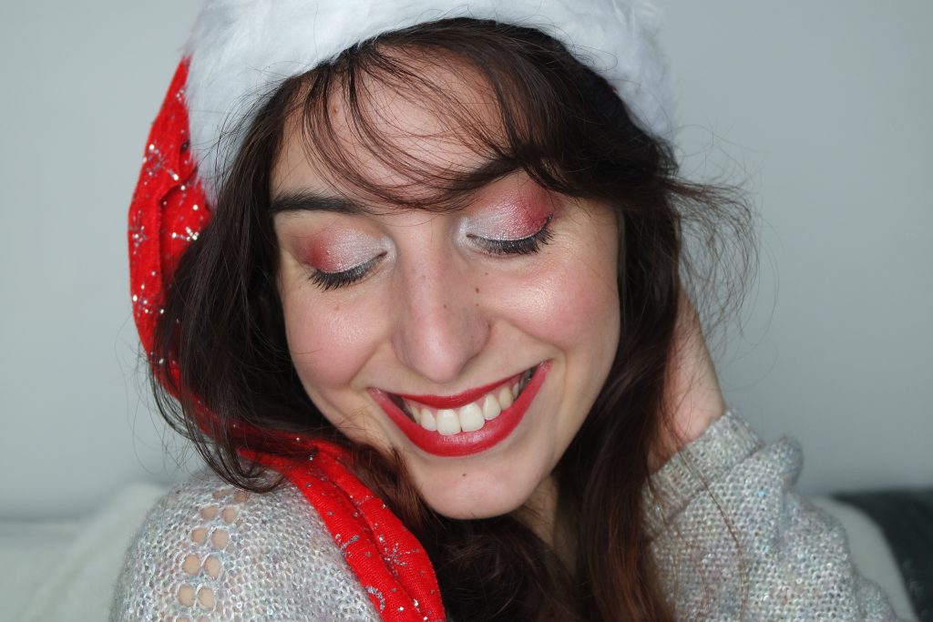 maquillage rouge et blanc rendez vous beauté noel