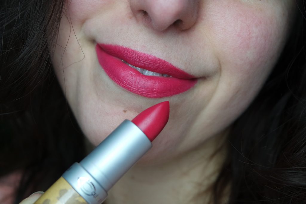 rouge à lèvre mat couleur caramel 123 rose vif Birds and butterfly