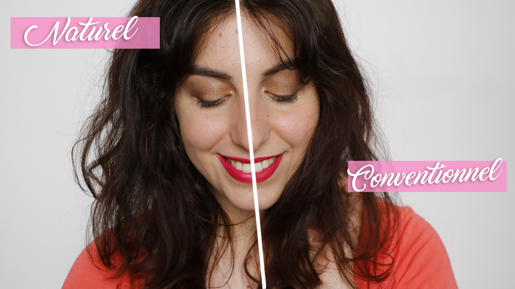 Maquillage bio versus Maquillage conventionnel marron doré