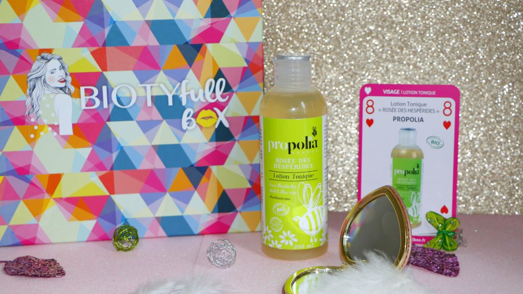 Propolia lotion tonique rosée des hesperides biotyfull box avril la parfaite