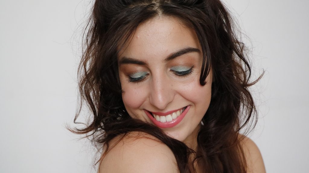 Challenge maquillage bio coloré bleu