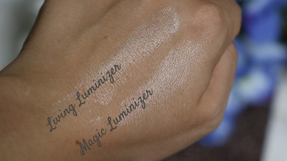 les highlighters RMS beauty Living Luminizer et Magic Luminizer