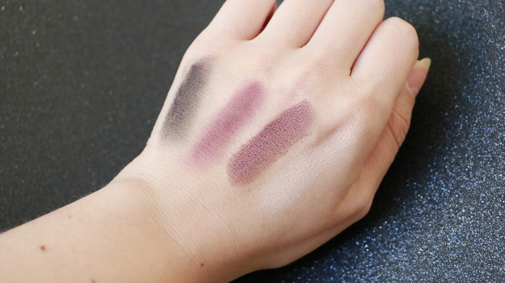 swatch boho green make up maquillage bio yeux violet