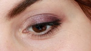 maquillage violet bio boho green makeup