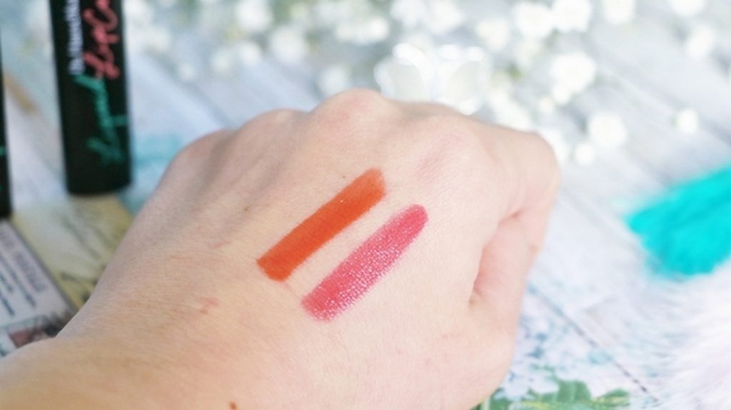 swatch rouge a levre dr hauschka