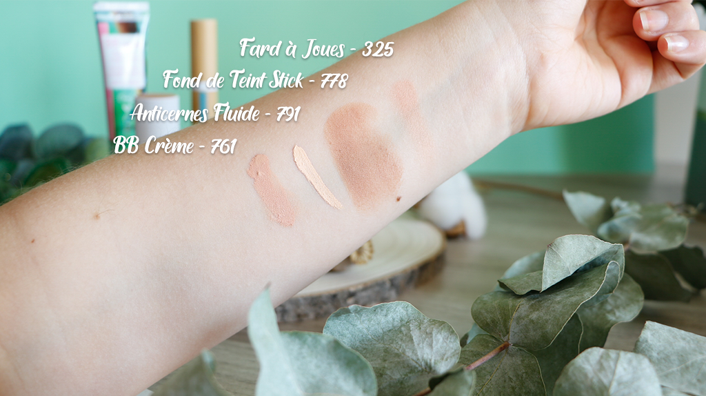 Swatch-teint-zao-anticerne-fluide-fond-de-teint-fard-a-joues-bb-creme