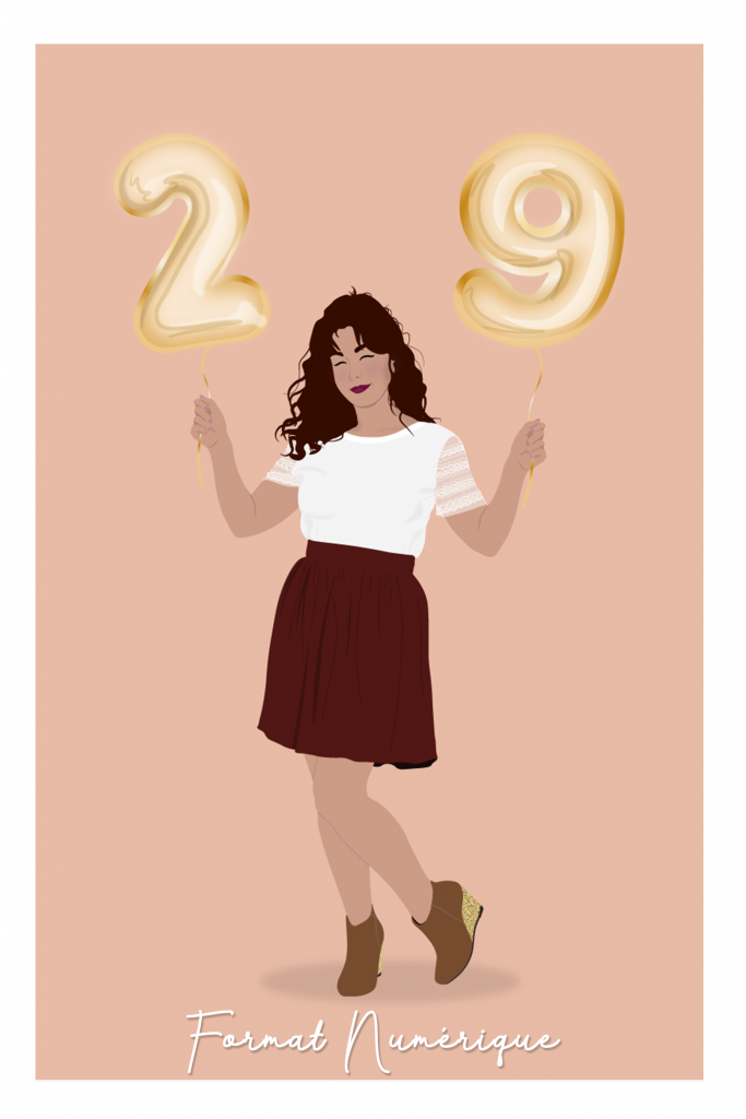 carte anniversaire personnalisée numérique illustrations personnalisées